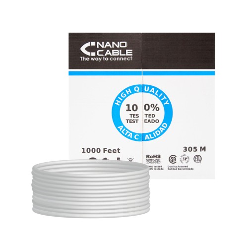 Nanocable 305 M RJ45 Cat6 UTP Cable for High-Performance Networking