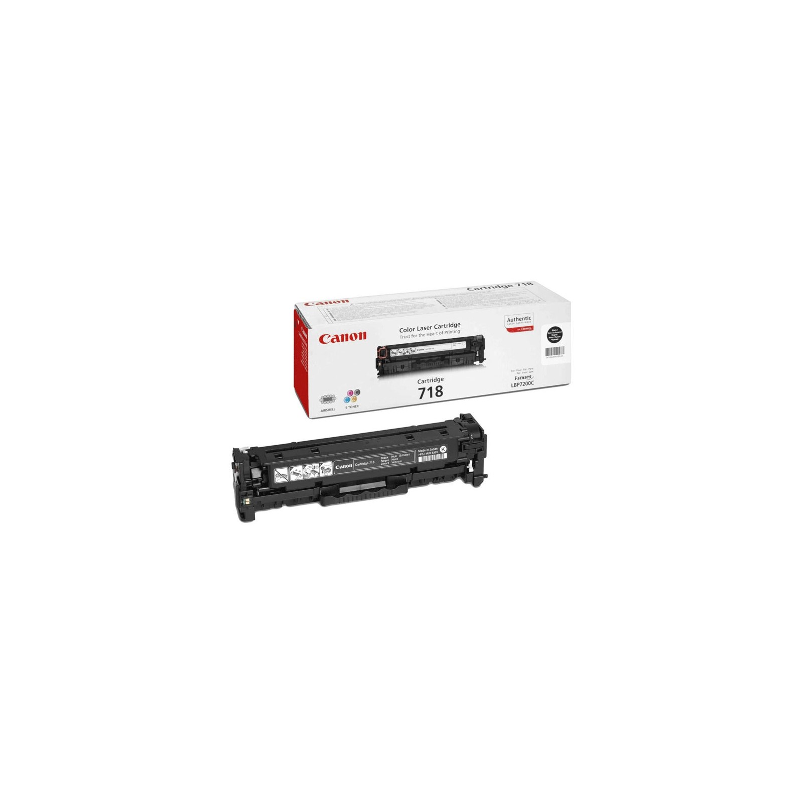 Black Toner Cartridge Canon Mf724/728/729cx/lbp7210