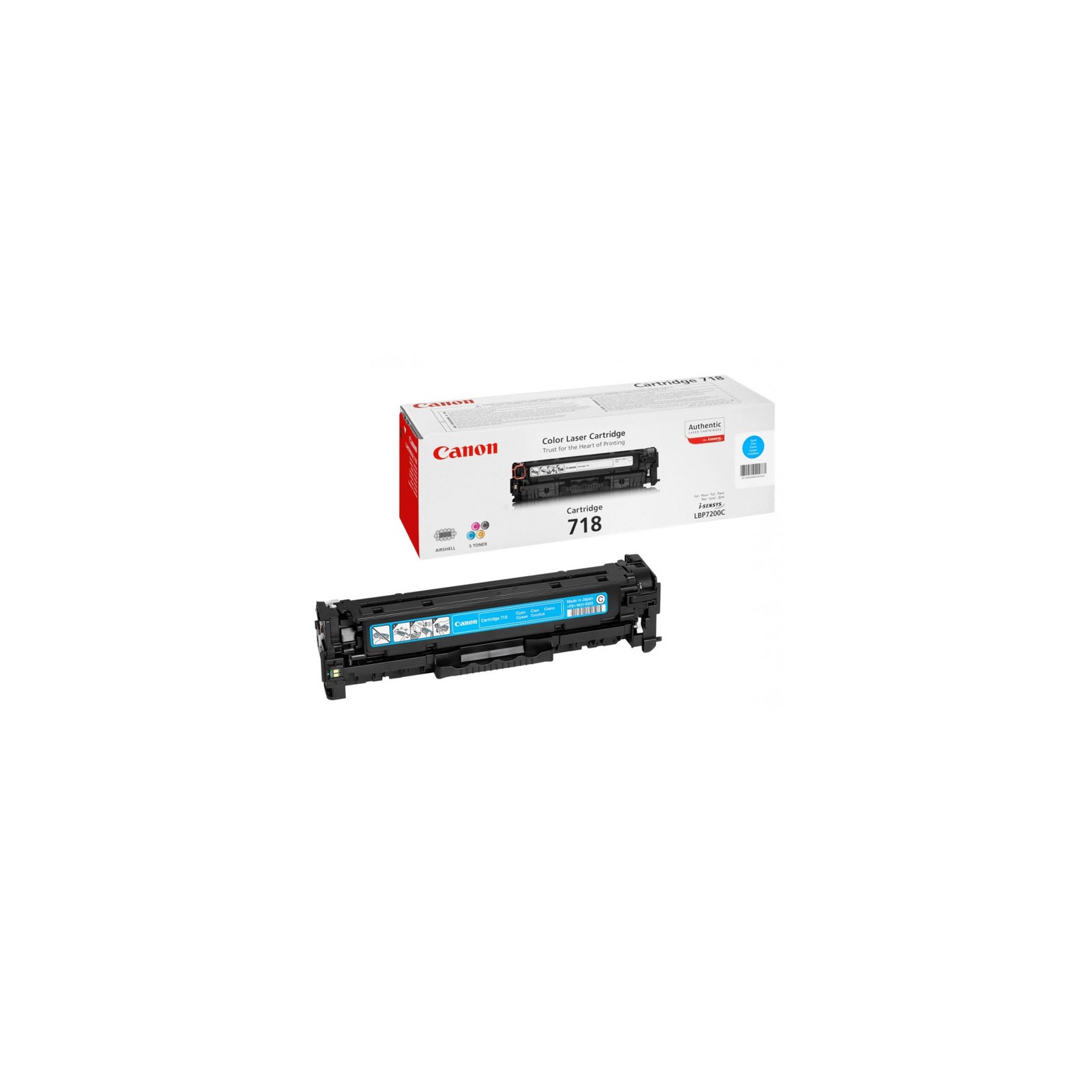 Canon 718 Cyan Toner Cartridge for Laser Printers