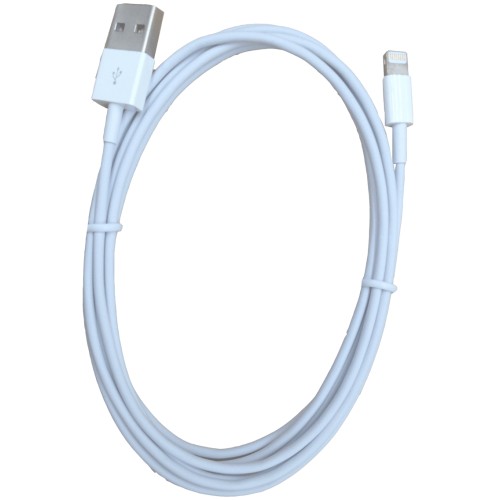 Cable de Datos/Cargador USB Lightning 2m Blanco Nanocable