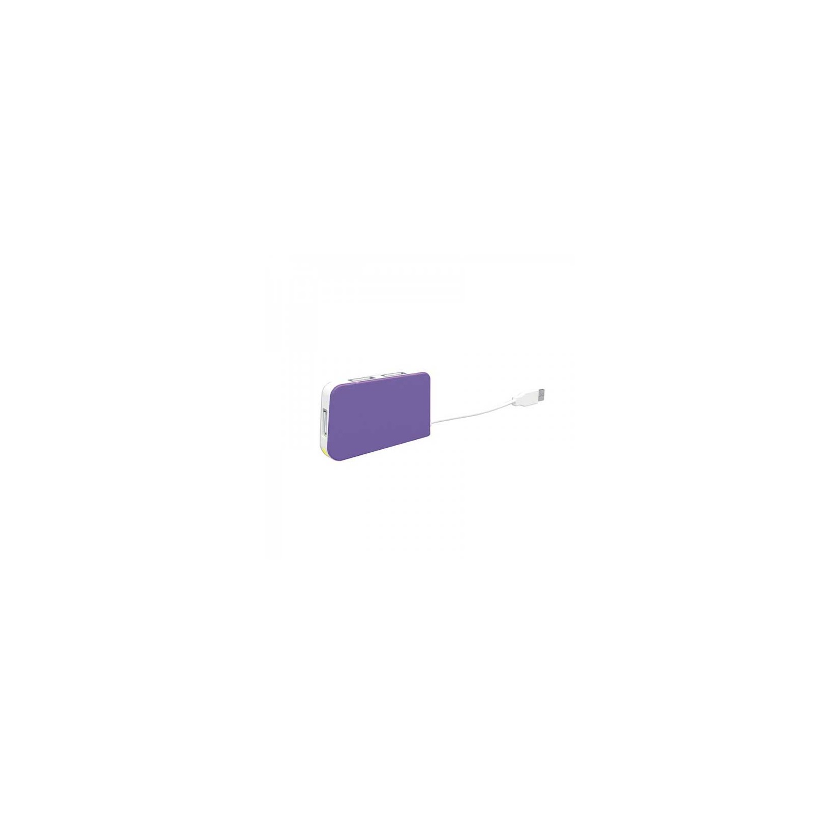 Approx 4-Port USB Travel Hub Purple