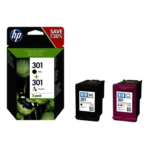 HP Number 301 Multipack Ink Cartridges N9J72AE