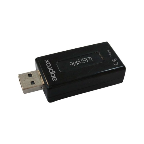 Tarjeta de Sonido USB 7.1 Approx con Control de Volumen