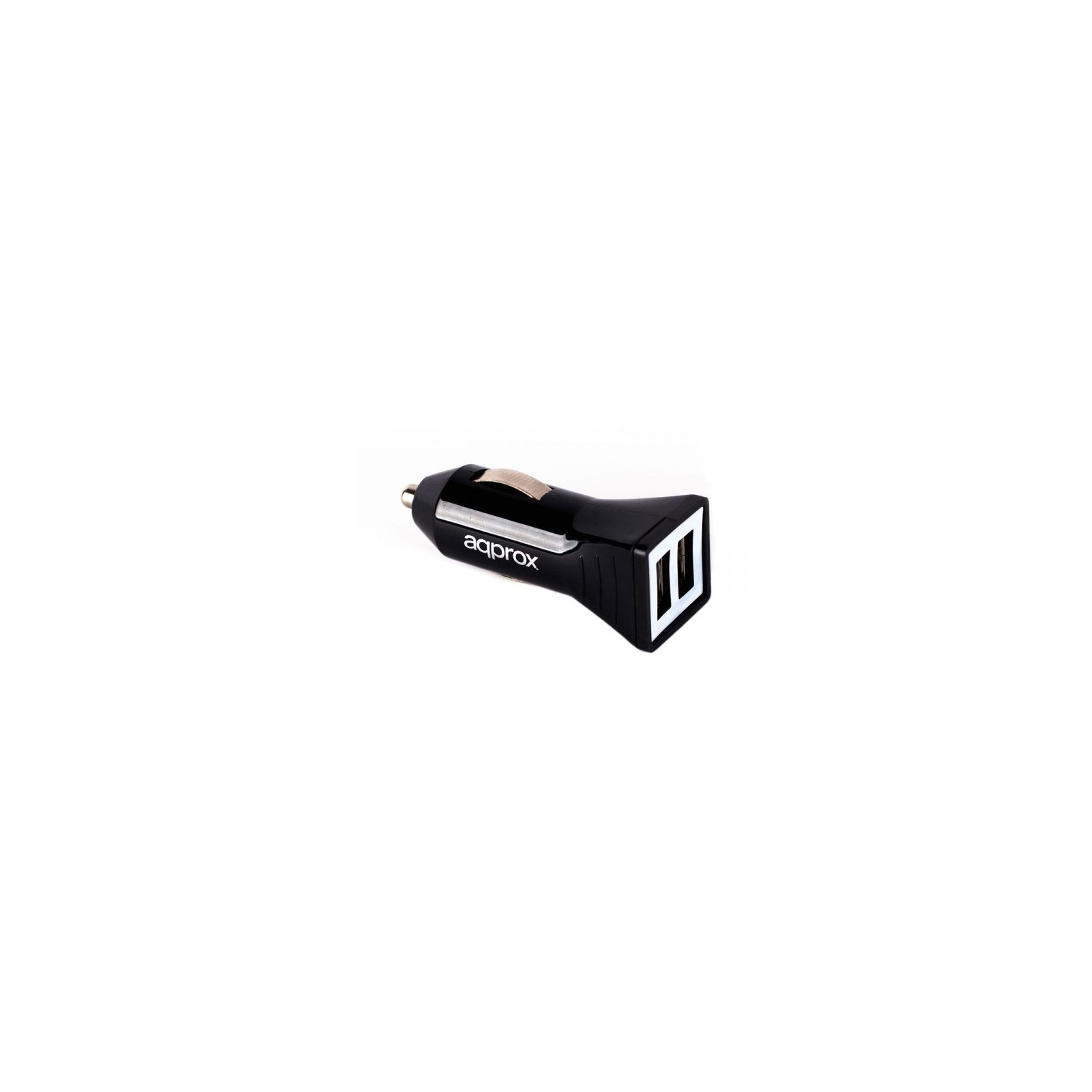 Cargador Usb Dual Para Coche 3.1a Negro Approx