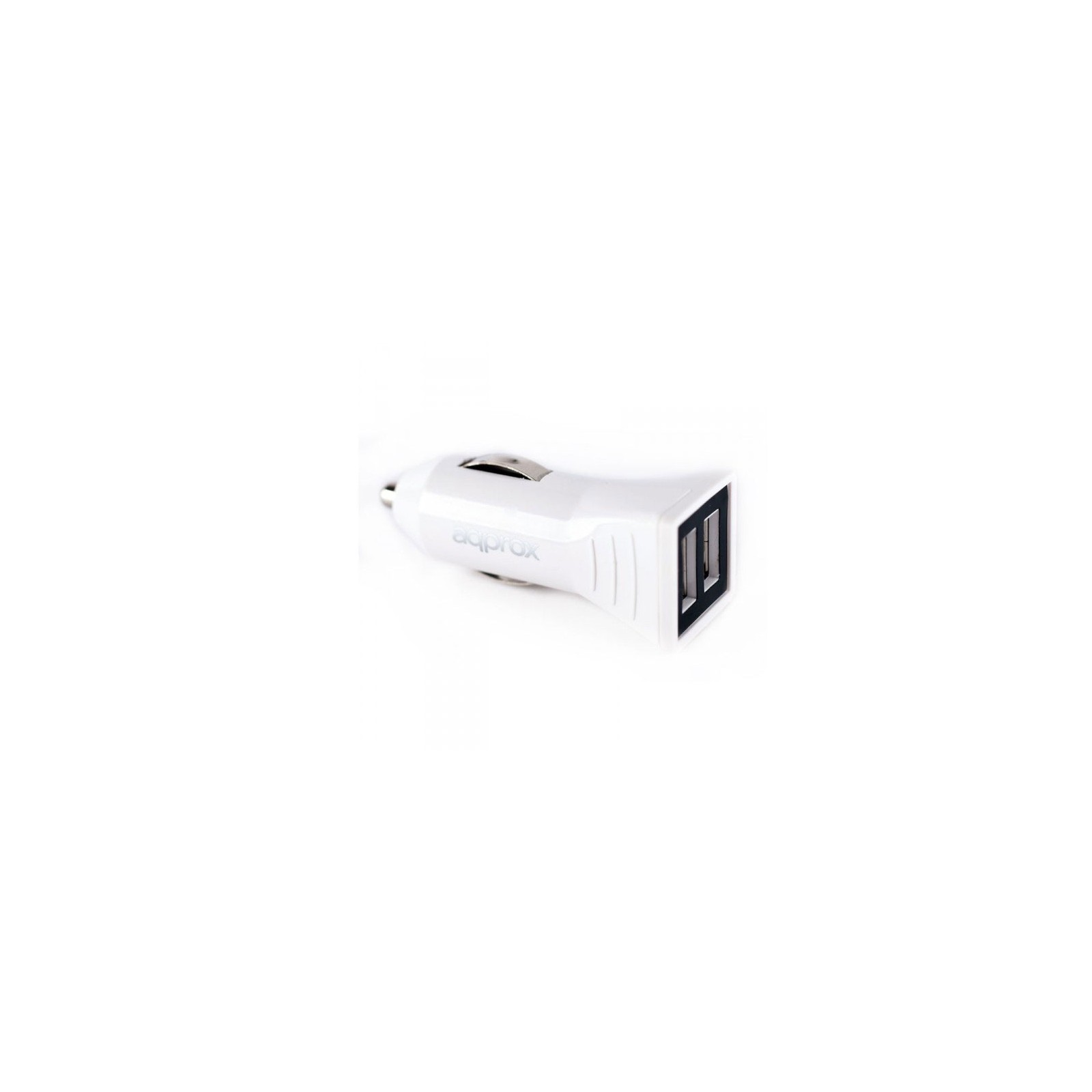 Dual USB Car Charger 3.1A White Approx