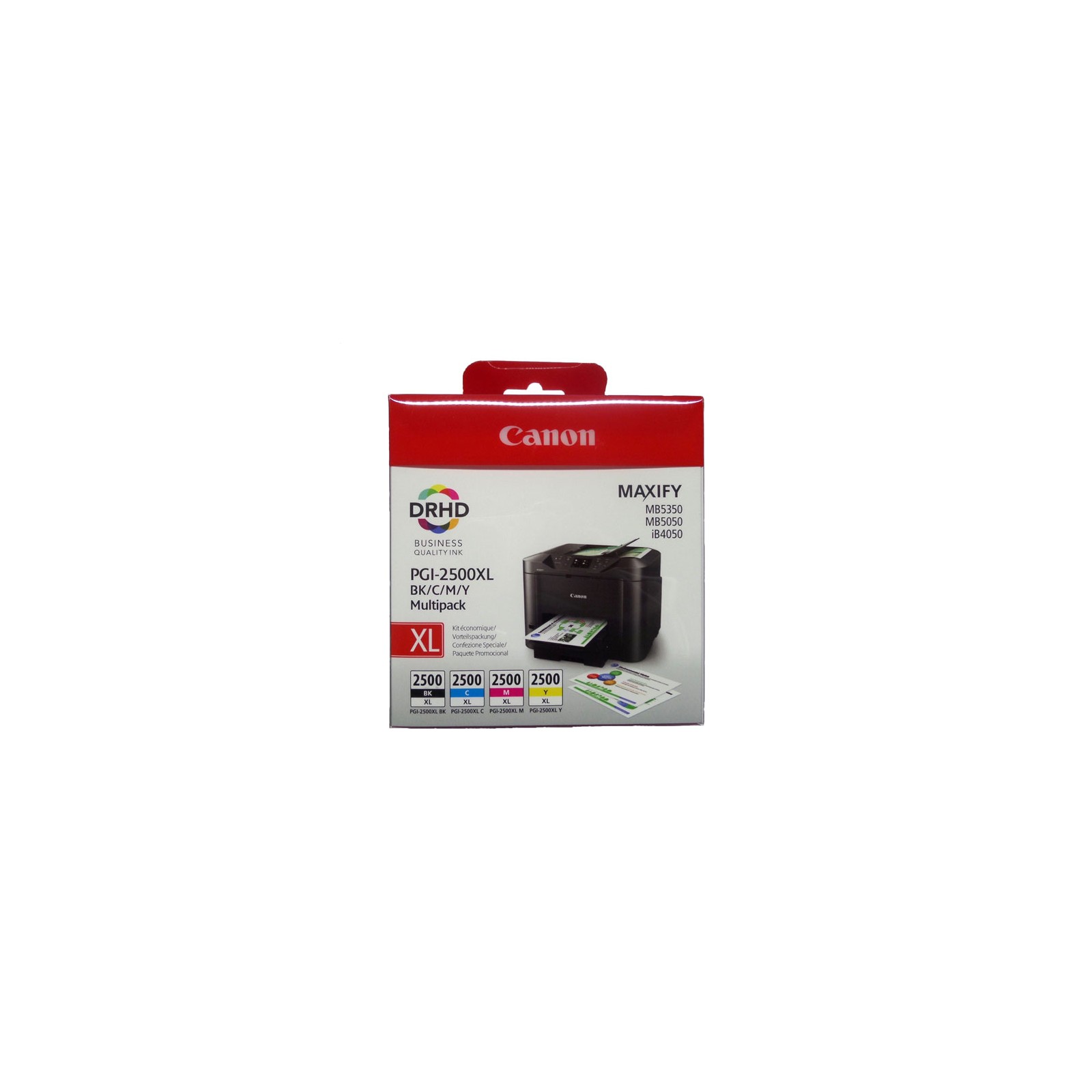 Multipack of 4 Canon PGI-2500XL Ink Cartridges