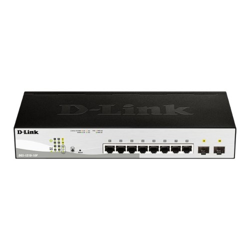 Switch D-Link de 10 Puertos Gigabit con PoE y SFP