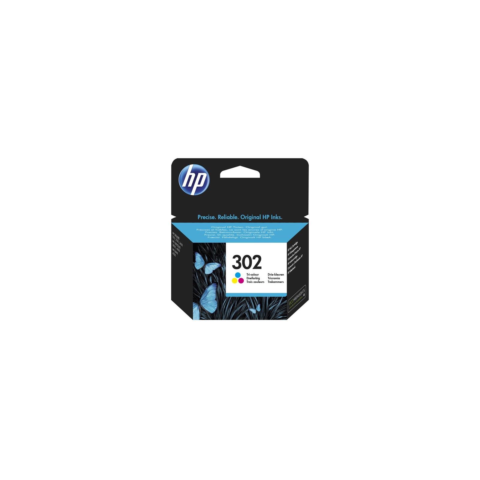 Cartucho de Tinta Tricolor HP 302 F6U65AE