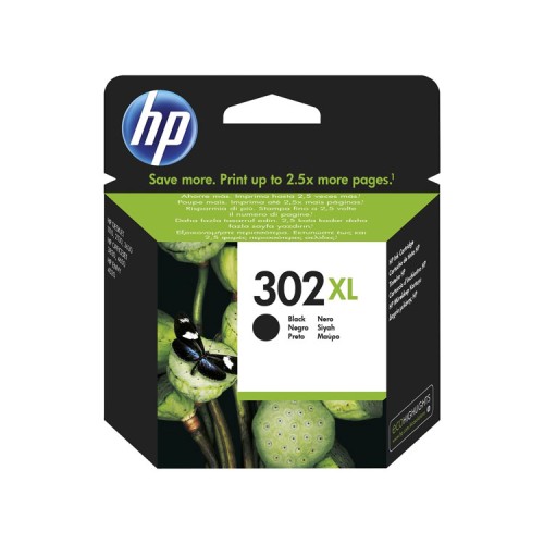 Cartucho Tinta Negro Hp 302 Xl (f6u68ae)