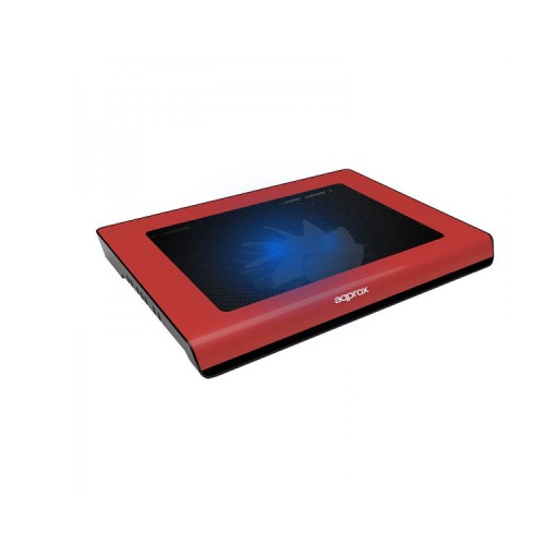 Laptop Cooler Pad 14 2 LEDs Rojo Approx