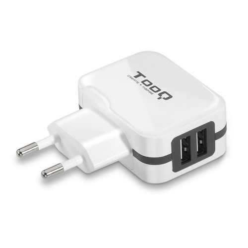 Tooq 2xUSB (3.4A) Wall/Travel Charger White