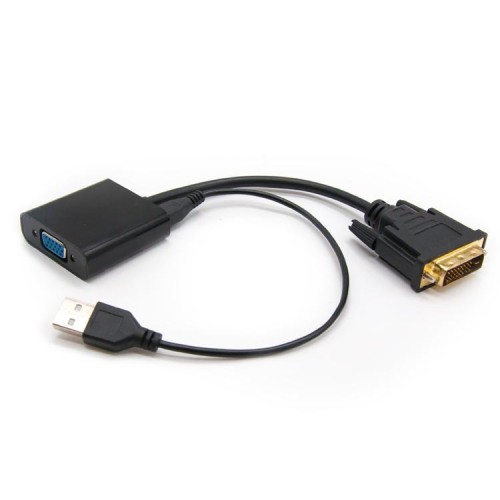 DVI to VGA HD15 Male Converter 10cm