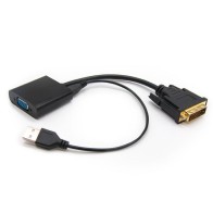 DVI to VGA HD15 Male Converter 10cm