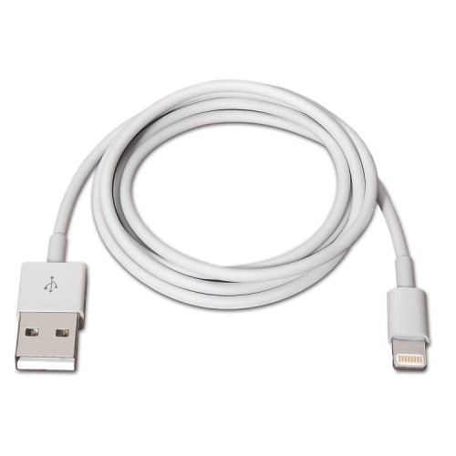 Cable USB Lightning 1m Blanco Nanocable