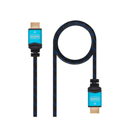 Cable HDMI V2.0 4K Negro 0.5m