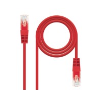 Cable De Red Latiguillo RJ45 UTP Cat6 0.5M Rojo Nanocable