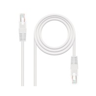 Cable De Red Latiguillo RJ45 UTP Cat6 AWG24 2 M Blanco Nanocable