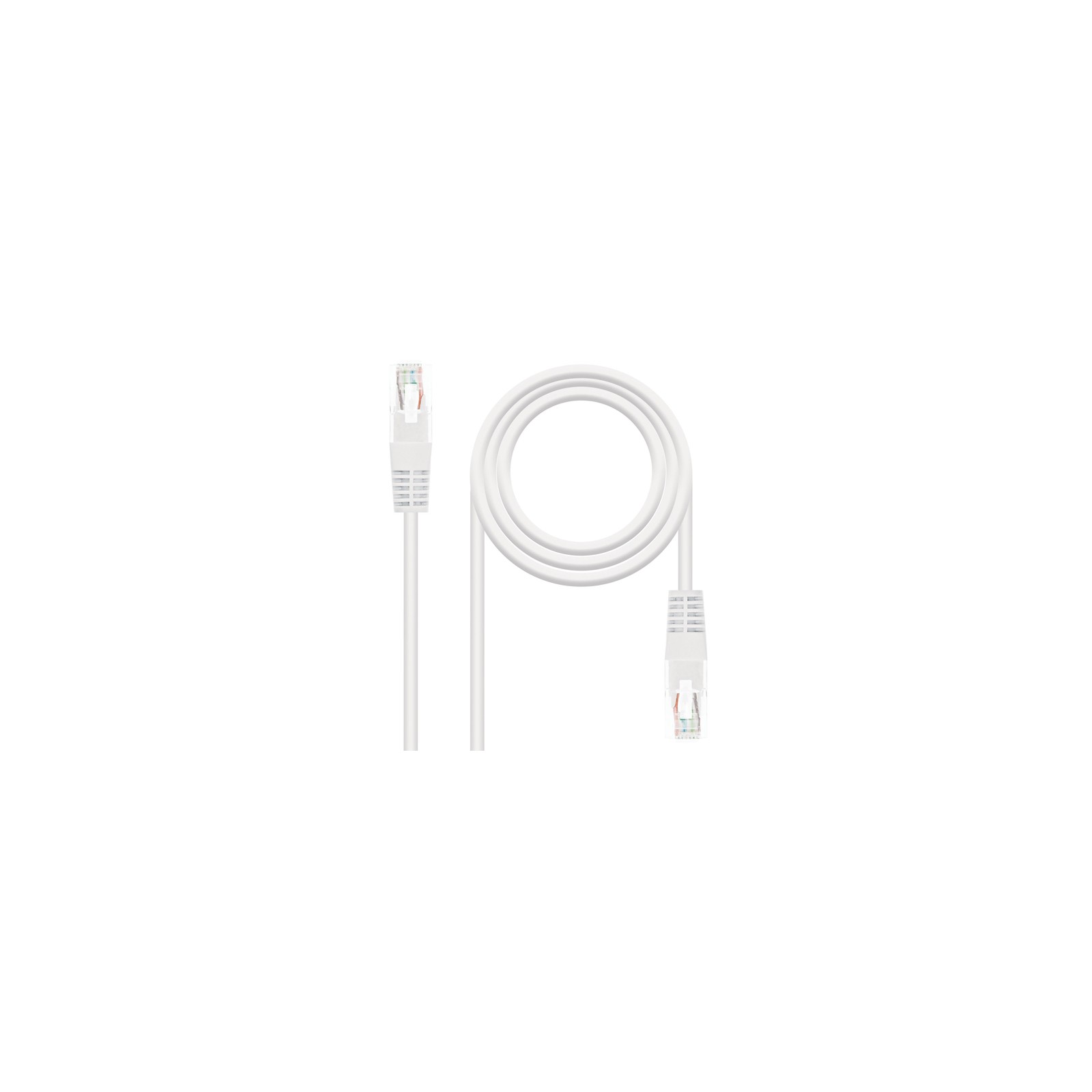 Cable De Red Latiguillo RJ45 UTP Cat6 3 M Blanco Nanocable