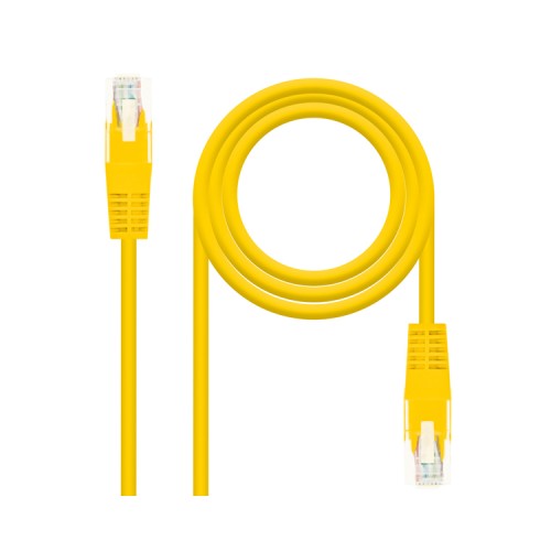 Cable De Red RJ45 UTP Cat6 Amarillo 0.5m