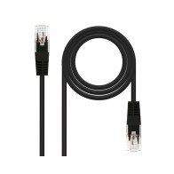 Cable RJ45 UTP Cat6 0.5M Negro Nanocable