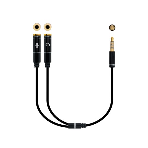 Nanocable 3.5mm Male to 2 Female Audio Adapter