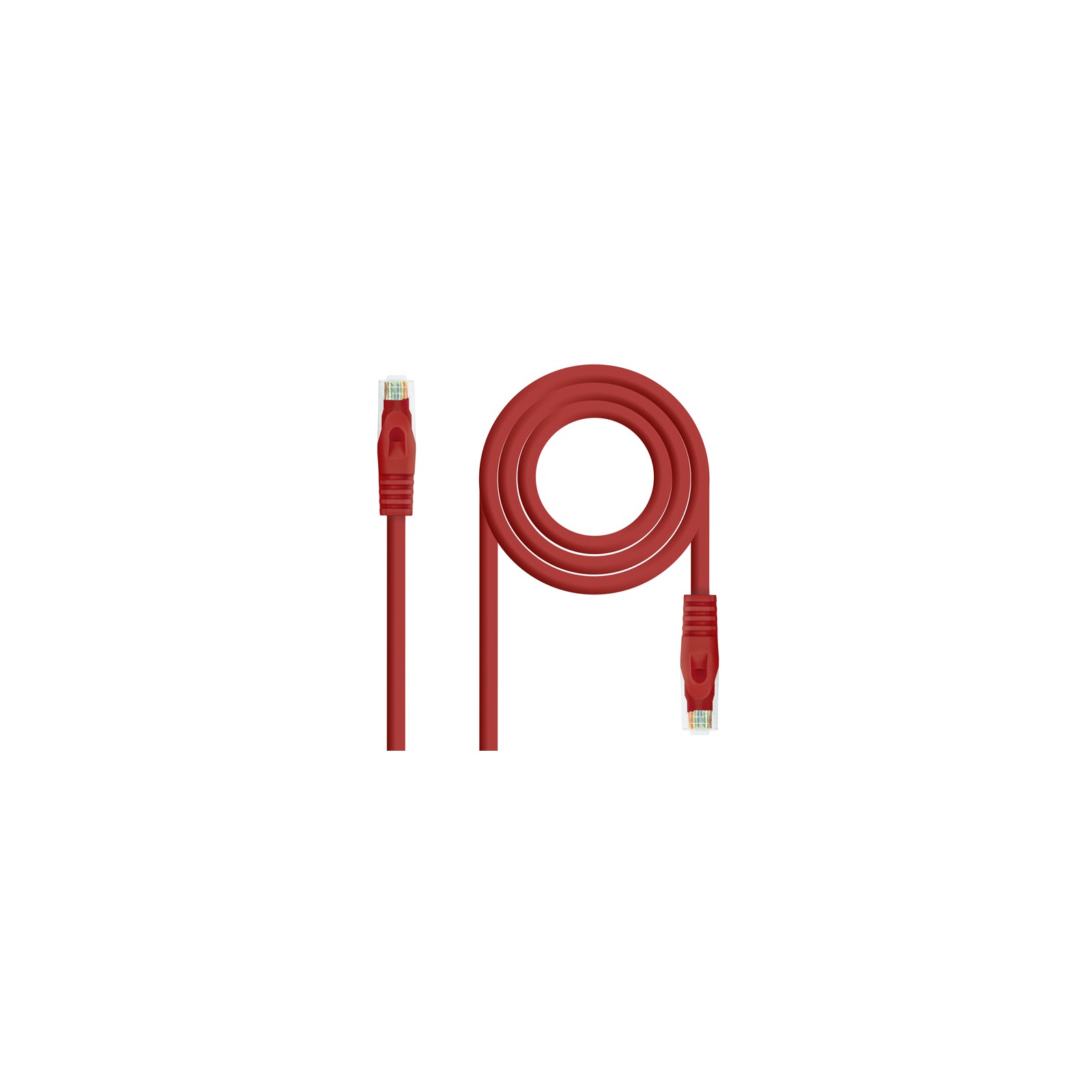 0.5 M RJ45 UTP Cat6A Cable Red Nanocable