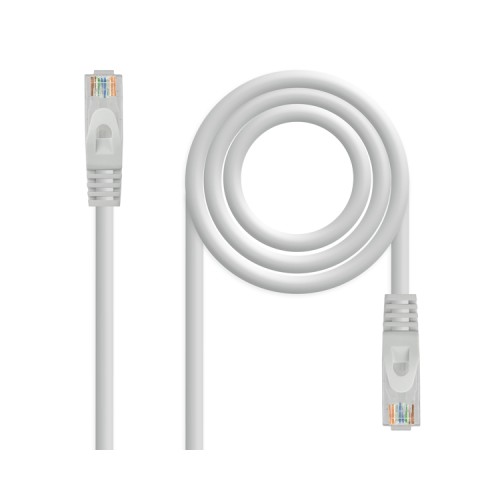 Cable De Red Latiguillo RJ45 UTP Cat6a 7 M Gris Nanocable