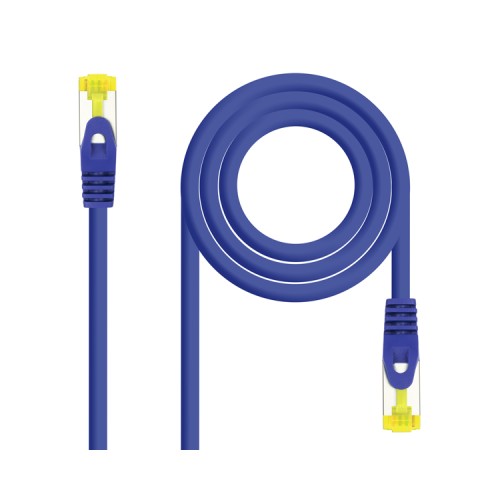 Cable De Red Latiguillo RJ45 SFTP Cat6A 1 M Azul Nanocable