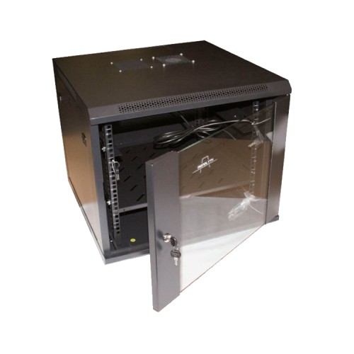 Wall-Mounted Rack Enclosure 19 9U for Equipment Storage