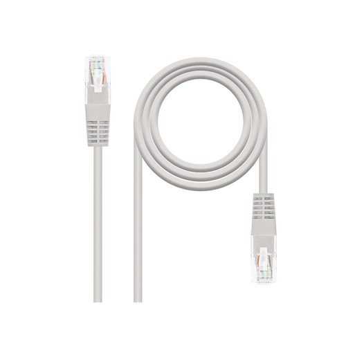 Cable De Red Latiguillo RJ45 UTP Cat6 AWG24 0.30 M Gris Nanocable