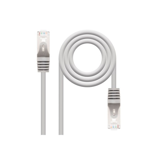 Cable De Red Latiguillo Rj45 Cat.5e Ftp 2m Gris Nanocable