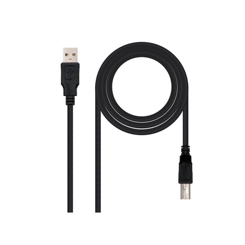 Cable USB 2.0 Impresora 1m Negro Nanocable