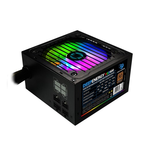 DeepEnergy 600W 80+ Bronze RGB Power Supply