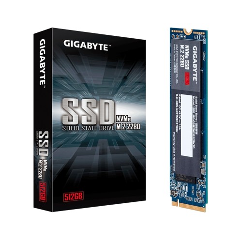 512GB NVMe PCIe M.2 2280 SSD by Gigabyte