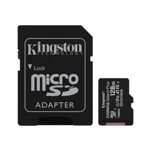 Kingston Micro SD 128GB Canvas Select Plus with Adapter