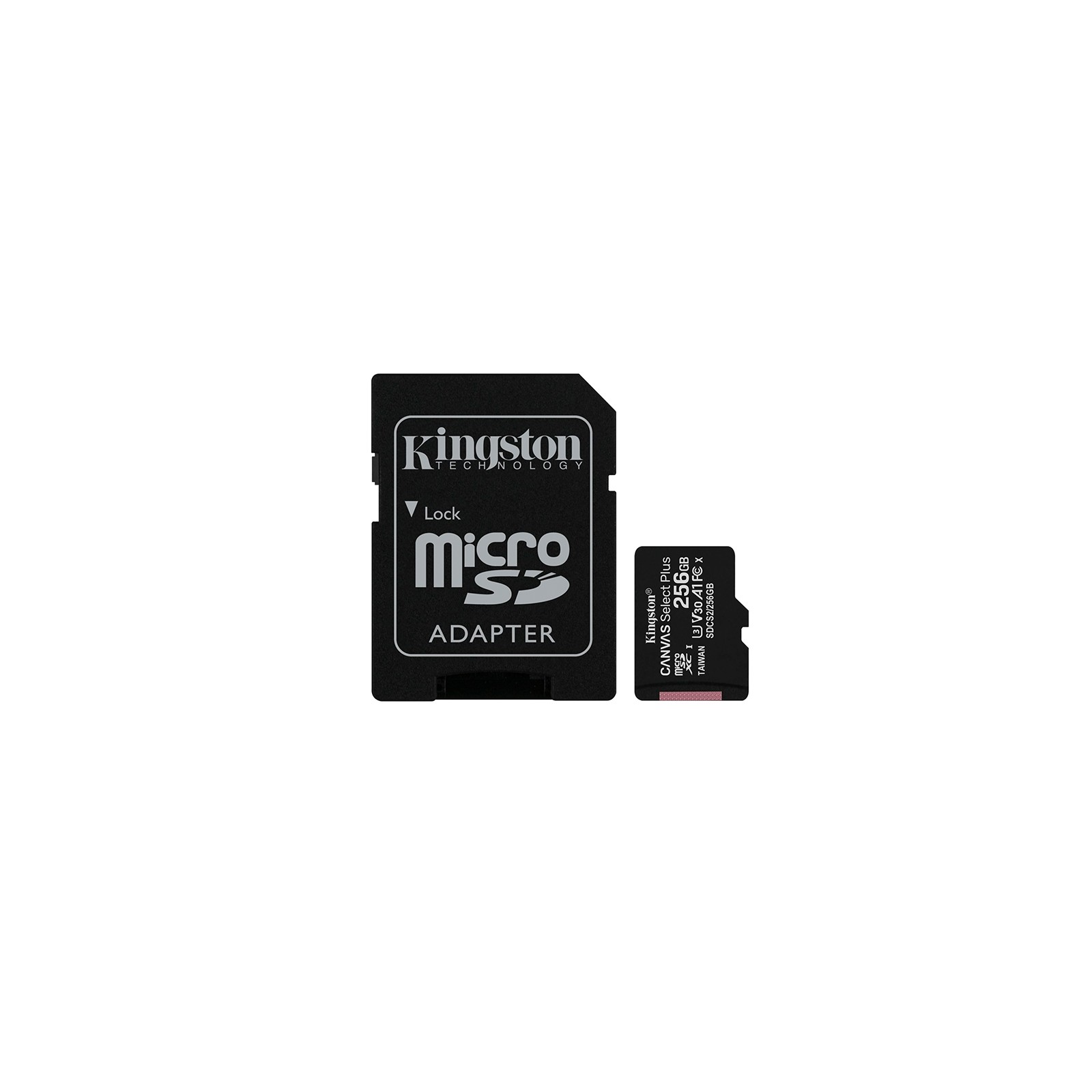 Tarjeta Micro SD 256 GB Canvas Select Plus con Adaptador Kingston