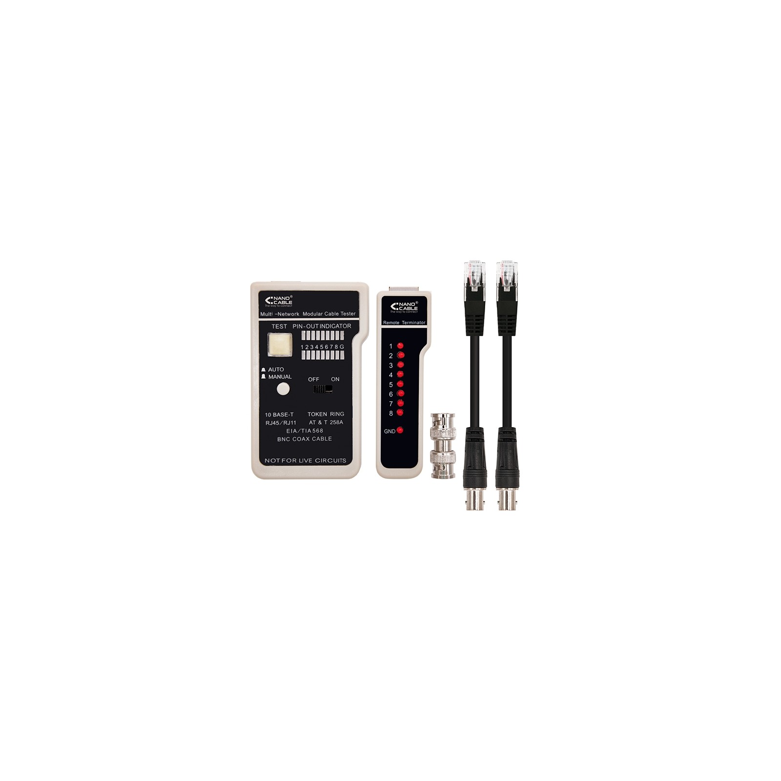 RJ11 RJ12 RJ45 Coaxial Cable Tester