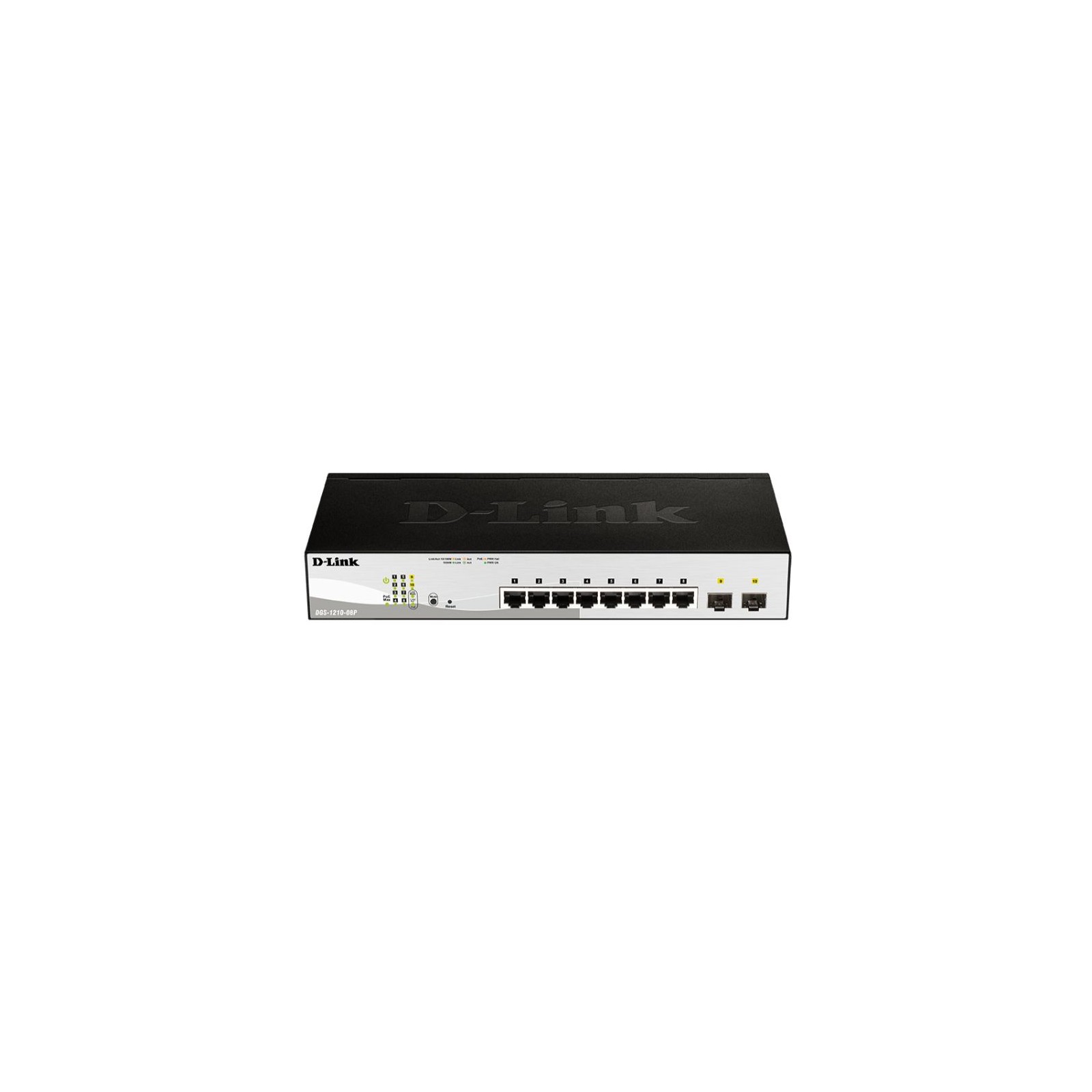 D-Link 8-Port Switch with 2 Combo Ports and PoE Functionality