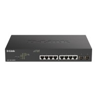 D-Link 8-Port 10/100/1Gbit PoE+ Switch Max W/2 SFP EasySmart