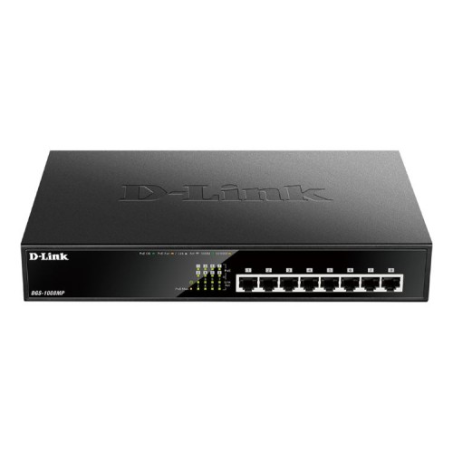 D-Link 8-Port 10/100/1Gbit Rack POE Switch