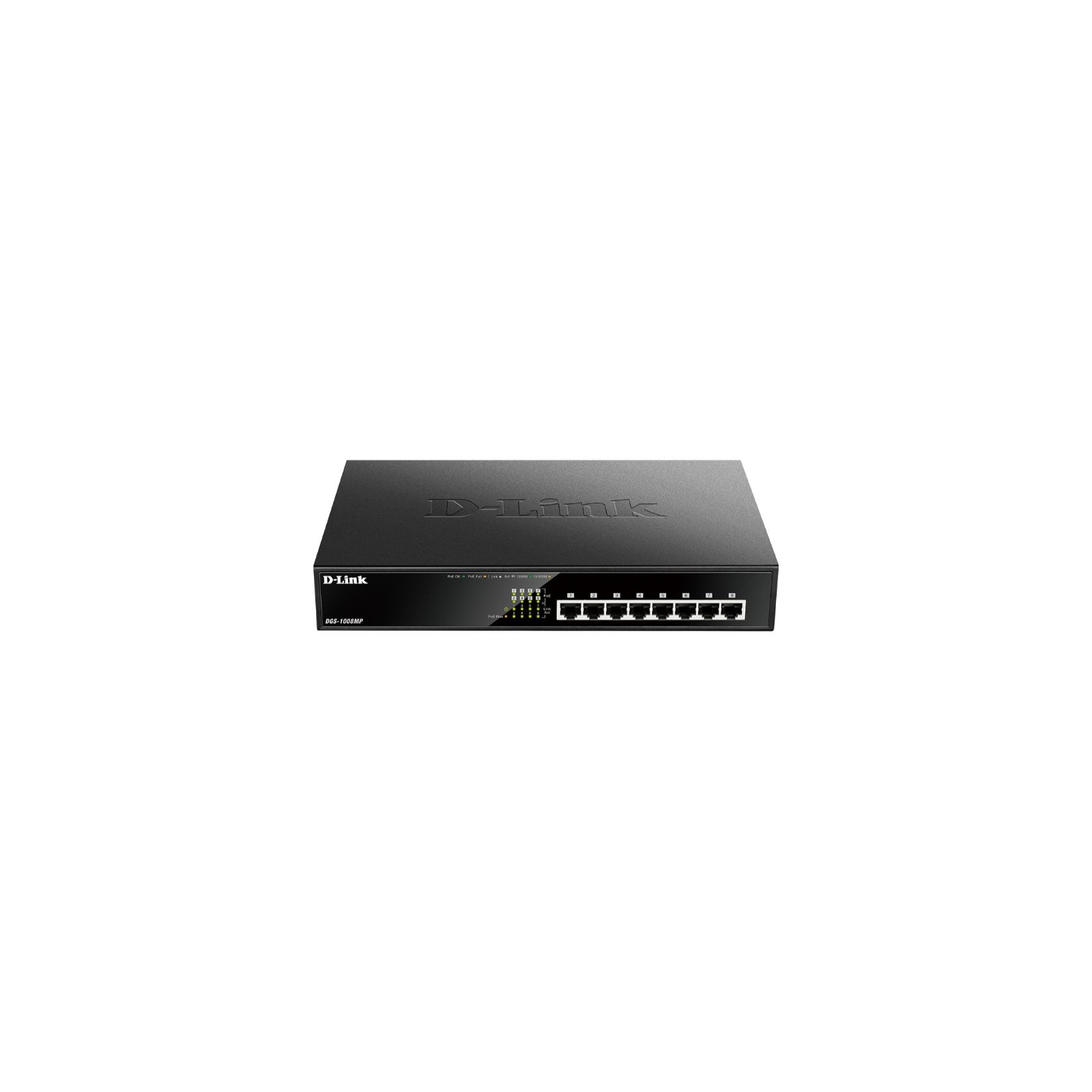 D-Link 8-Port 10/100/1Gbit Rack POE Switch