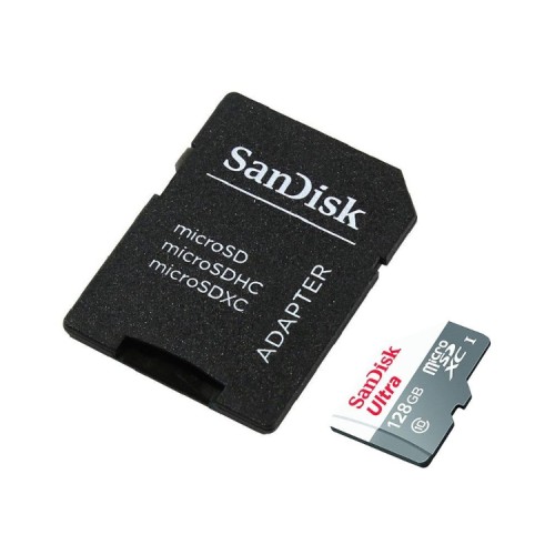 Tarjeta Micro SD de 128GB con Adaptador Sandisk para Almacenamiento