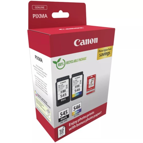 Canon PG545 CL546 Ink Cartridge GP-501 Photo Paper