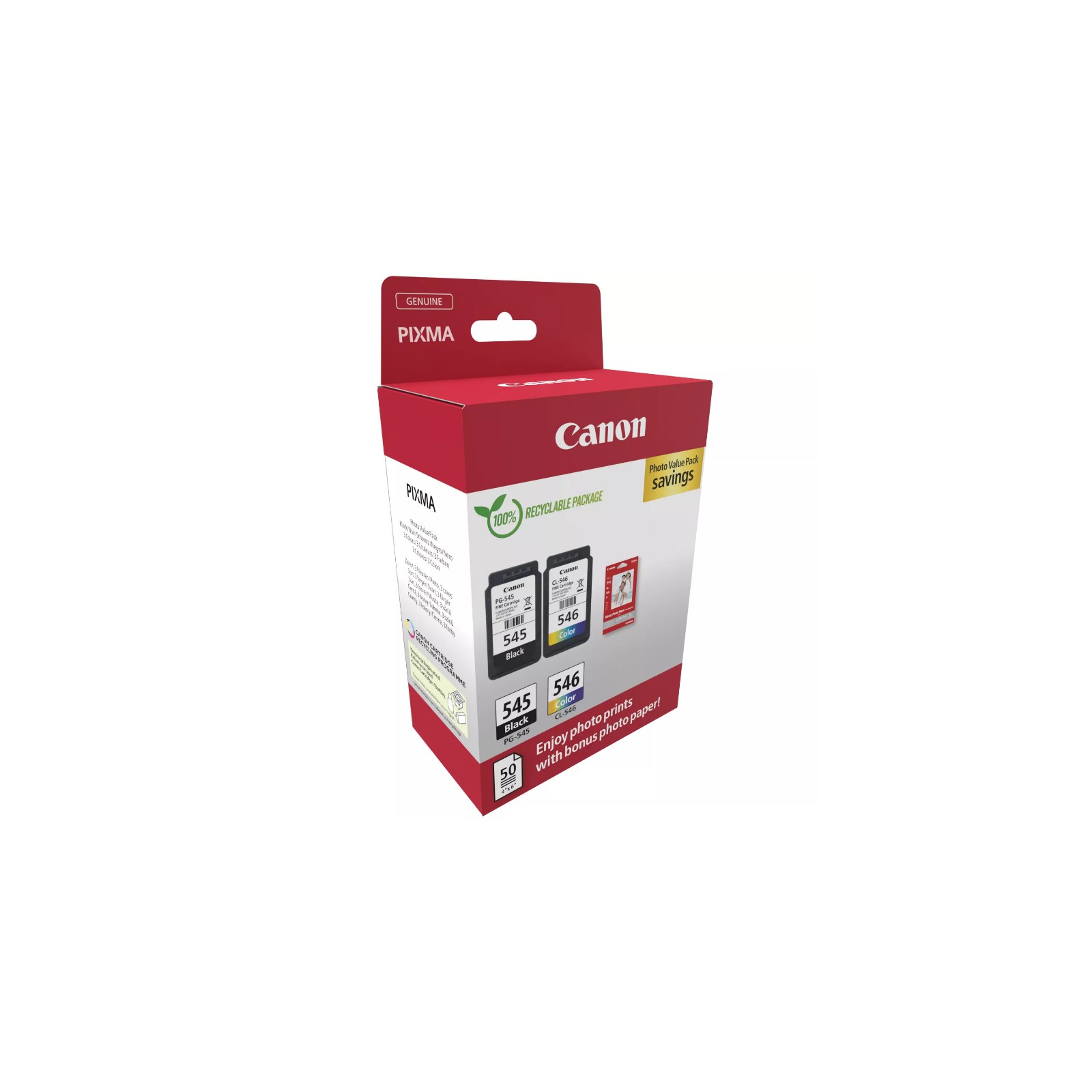 Canon PG545 CL546 Ink Cartridge GP-501 Photo Paper