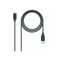 Cable Usb 3.1 Gen2 10gbps Tipo Usb-c A Usb-a 0.5 M Negro Nanocable