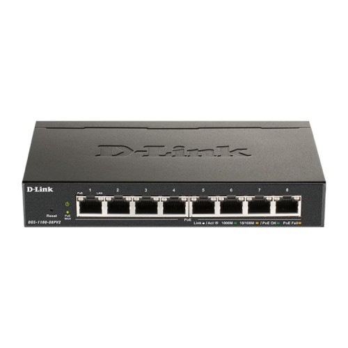 D-Link 8 Port EasySmart Switch PoE