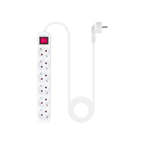 Surge Protector Power Strip 6 Outlets White