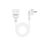 Cable Alimentación Alargador Schuko 5 M Blanco Nanocable