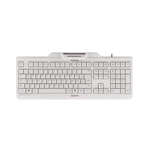 Teclado con Lector DNI Blanco Cherry