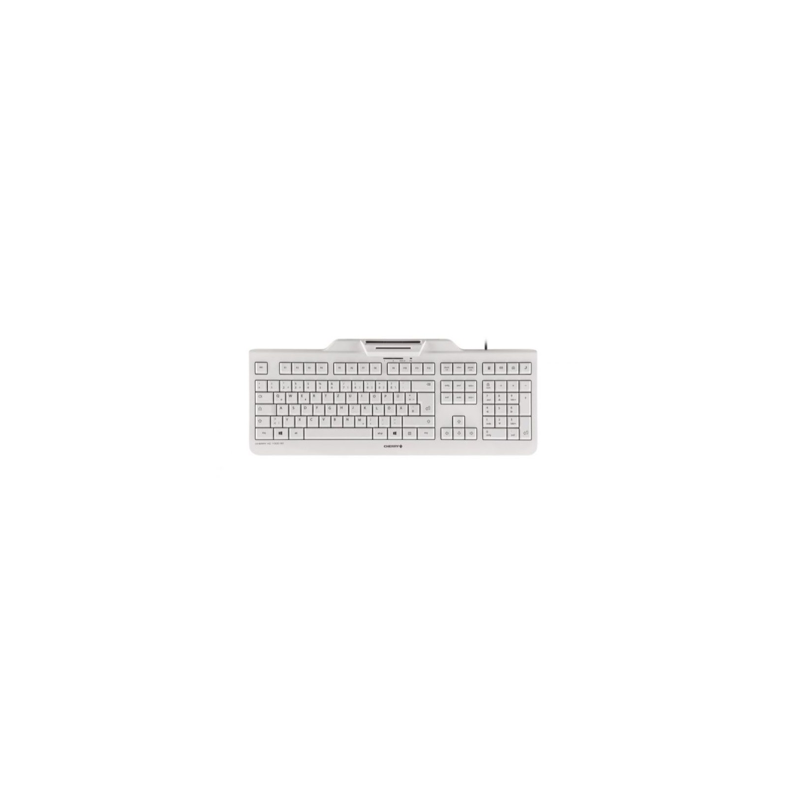 Teclado con Lector DNI Blanco Cherry